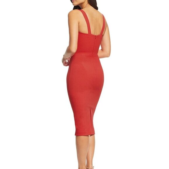 Dress the Population Nicole Sweetheart Neck Cocktail Dress in Garnet – Med NWT - Picture 3 of 6